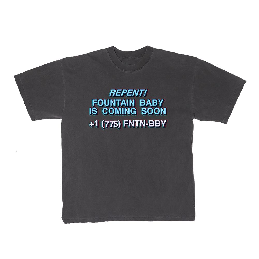 Fountain Baby S/S Tee Black Front