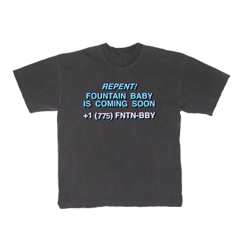Fountain Baby S/S Tee Black Front