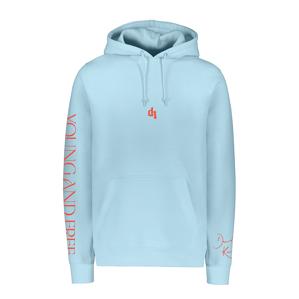 YOUNG FREE SKY BLUE HOODIE Interscope Records