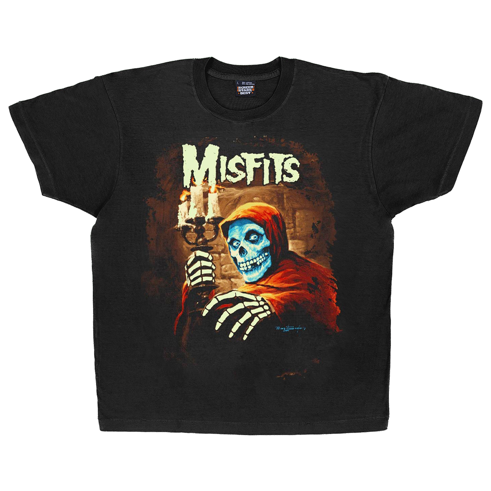 Misfits American Psycho Glow In The Dark Tee front