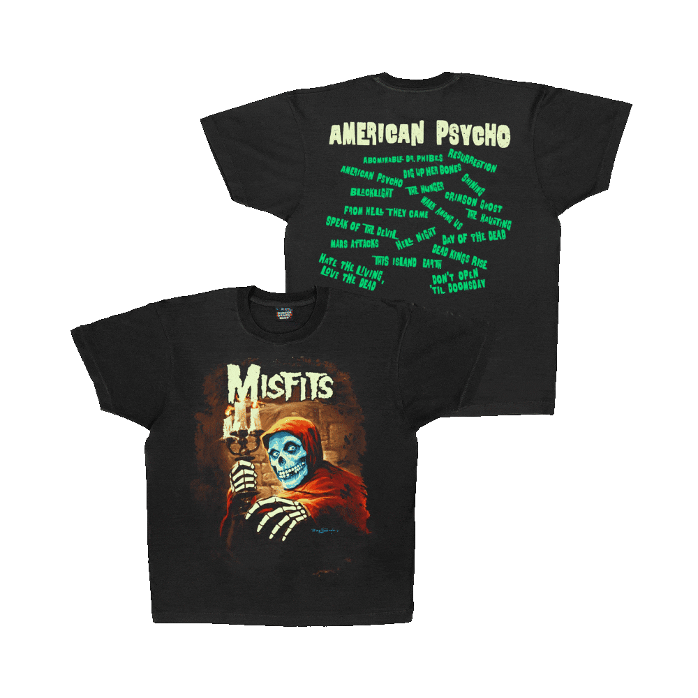 Misfits American Psycho Glow In The Dark Tee