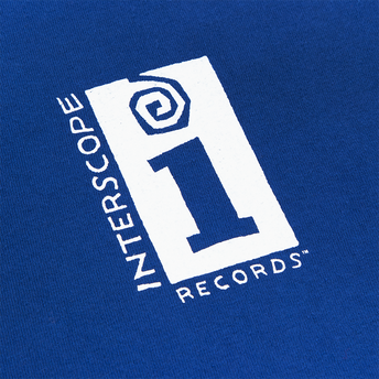 Interscope Logo Tee - Blue Detail 1