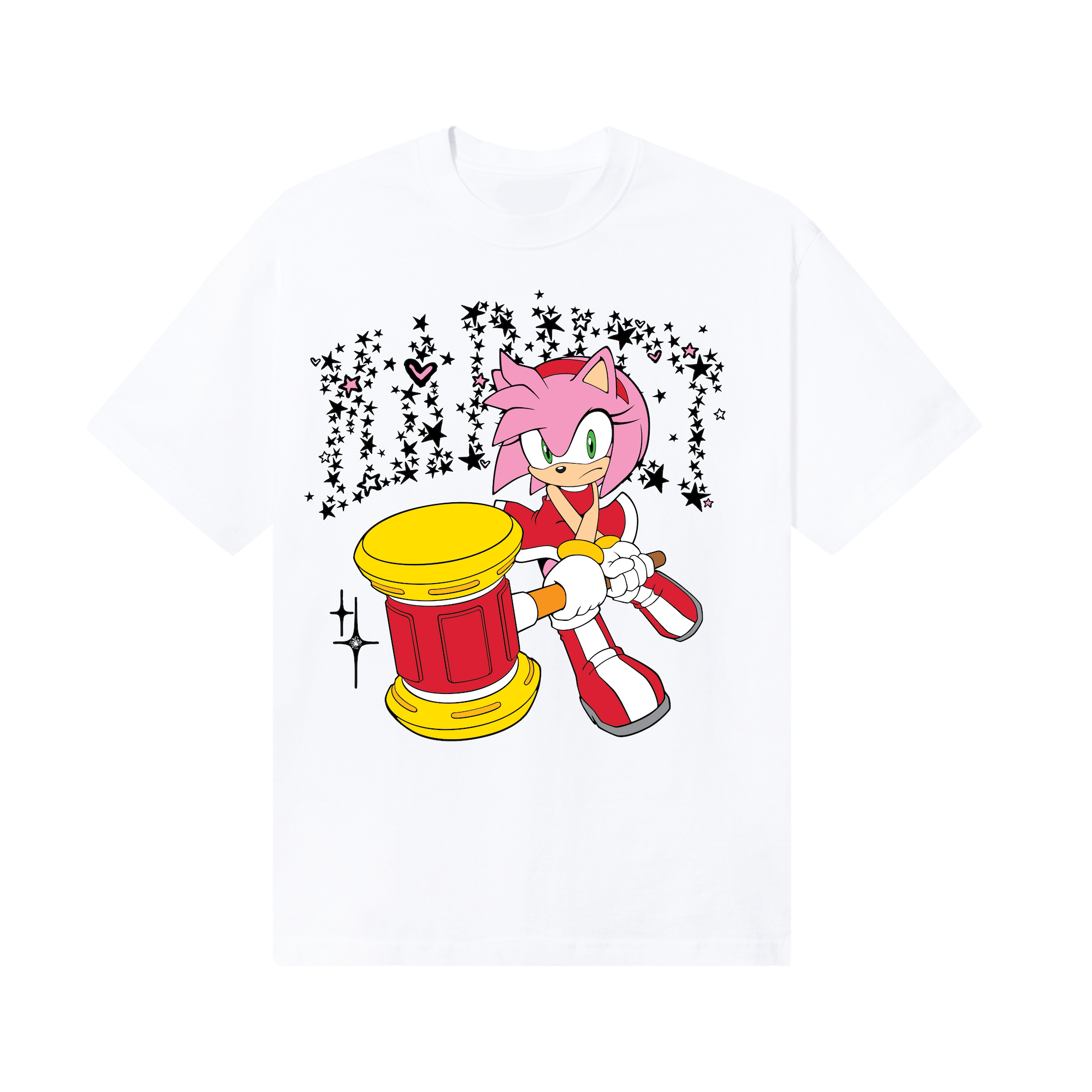 【 MARNO 】Amy shirt MARKET x SONIC THE HEDGEHOG “Amy Rose Tee” for TiaCorine