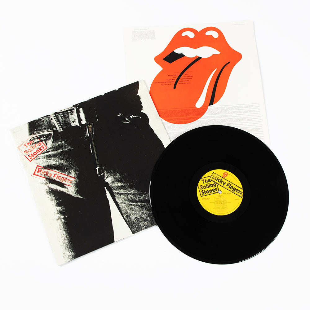 ROLLING STONES STICKY FINGERS LP ZIP SLEEVE N MINT UK 1971