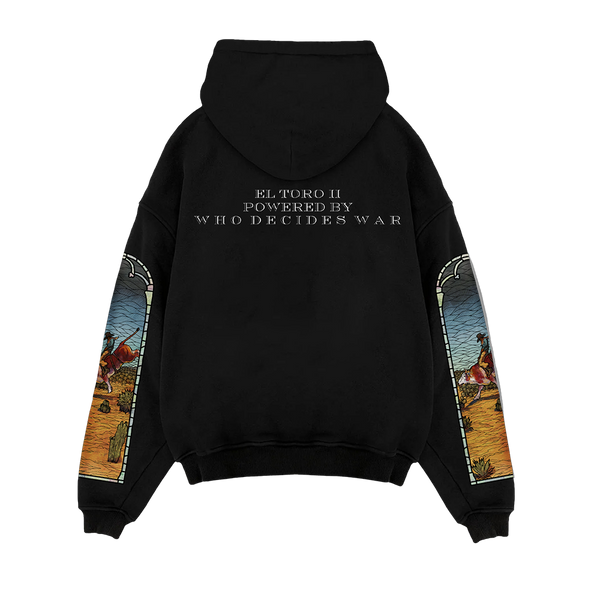 Who Decides War x EST Gee Stained Glass Hoodie (Black) – Interscope Records
