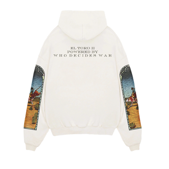 Who Decides War x EST Gee El Toro Stained Glass Hoodie (Cream) back