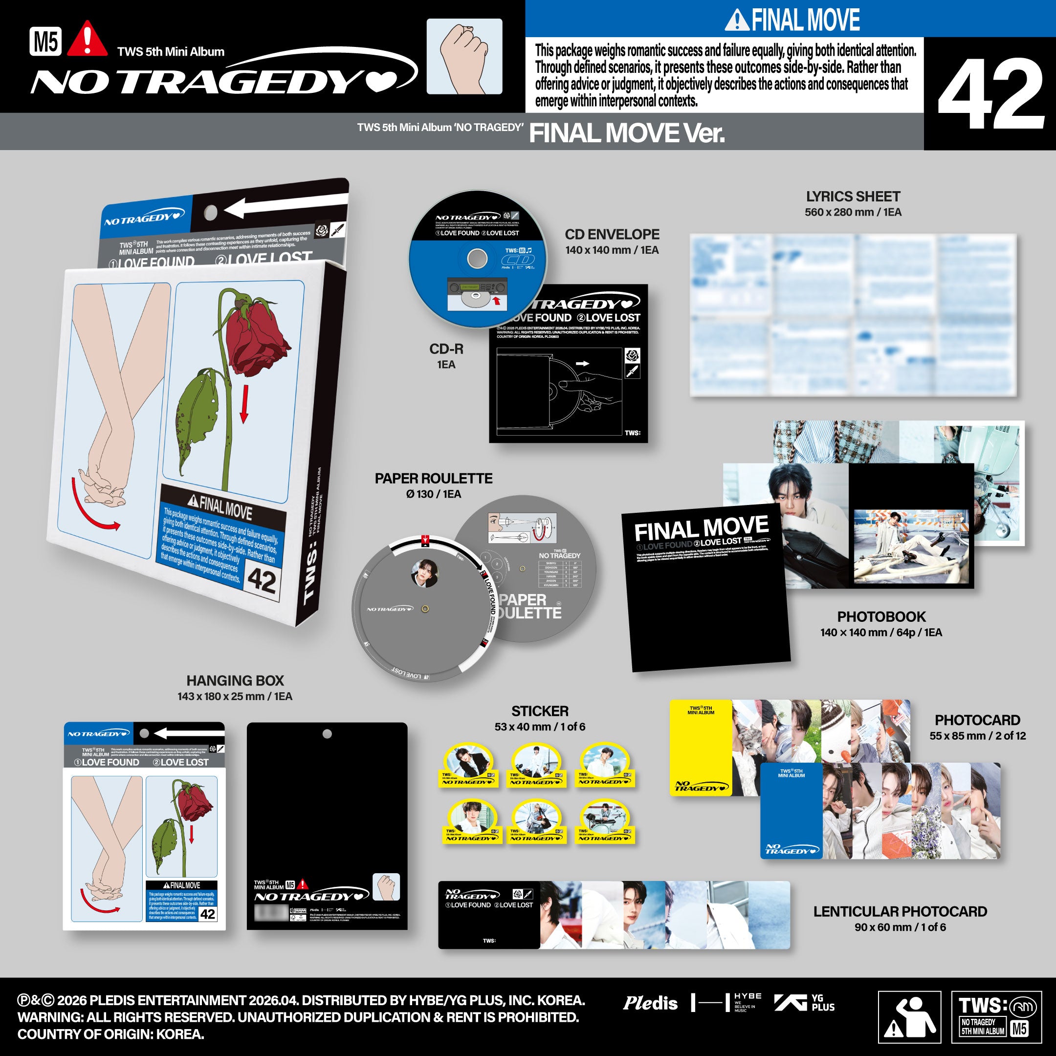 TWS 5th Mini Album 'NO TRAGEDY' FINAL MOVE Ver. - Interscope Records