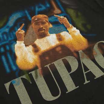 Tupac Middle Finger Tee - XL Detail