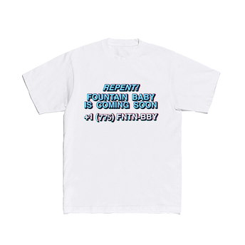 Fountain Baby S/S Tee White Front