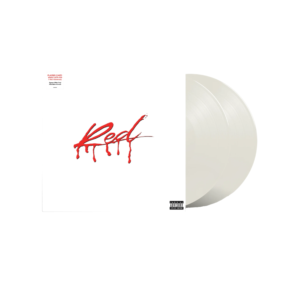 Whole Lotta Red 5 Year Anniversary Rain Cloud White LP