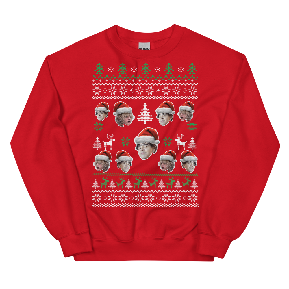 magliano 23aw christmas sweater red Red Christmas jumper with