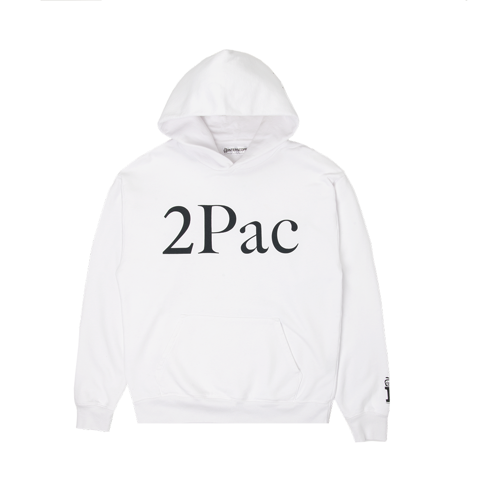 2Pac Fragment x 2Pac White Hoodie Interscope Records