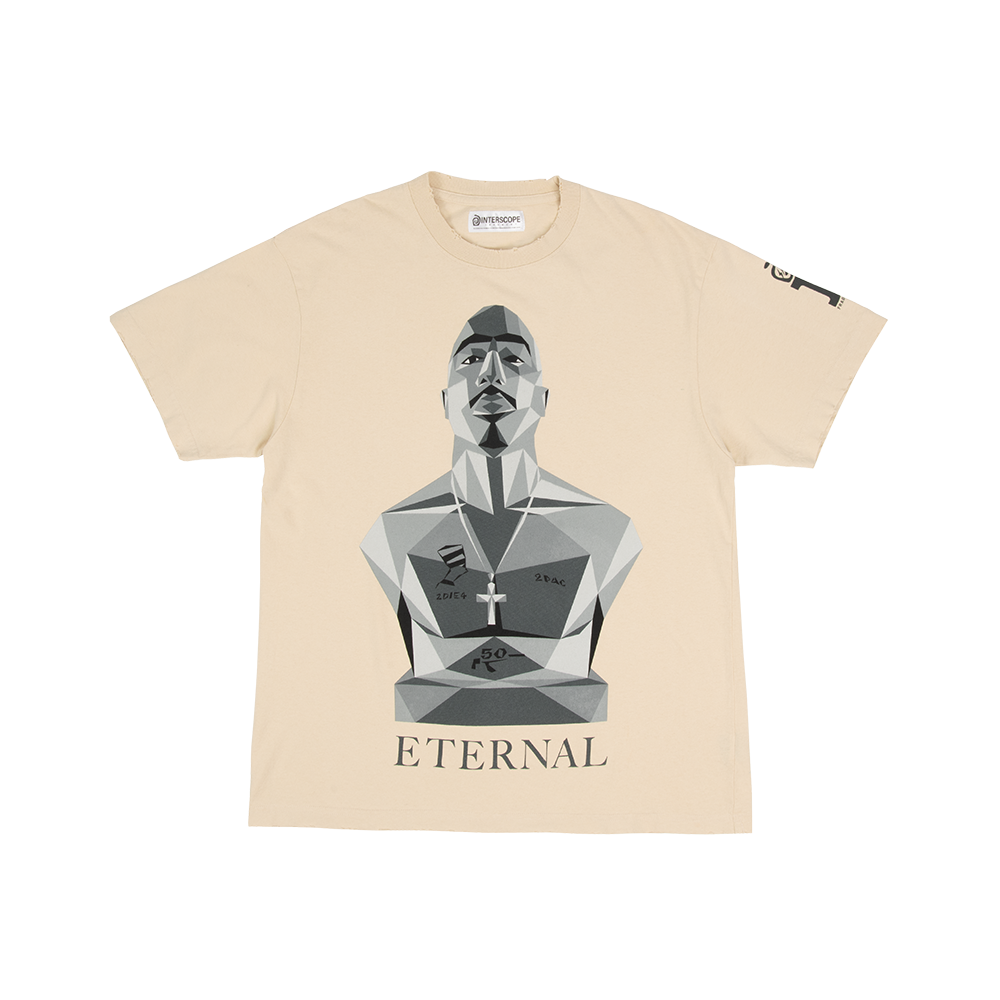Fragment x 2Pac Light Khaki T-Shirt - Interscope Records Fragment x 2Pac Light Khaki T-Shirt - Interscope Records