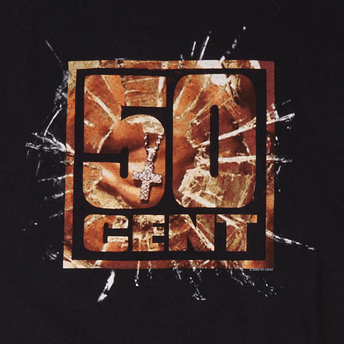 50 Cent Shattered Glass Vintage T-Shirt - Detail