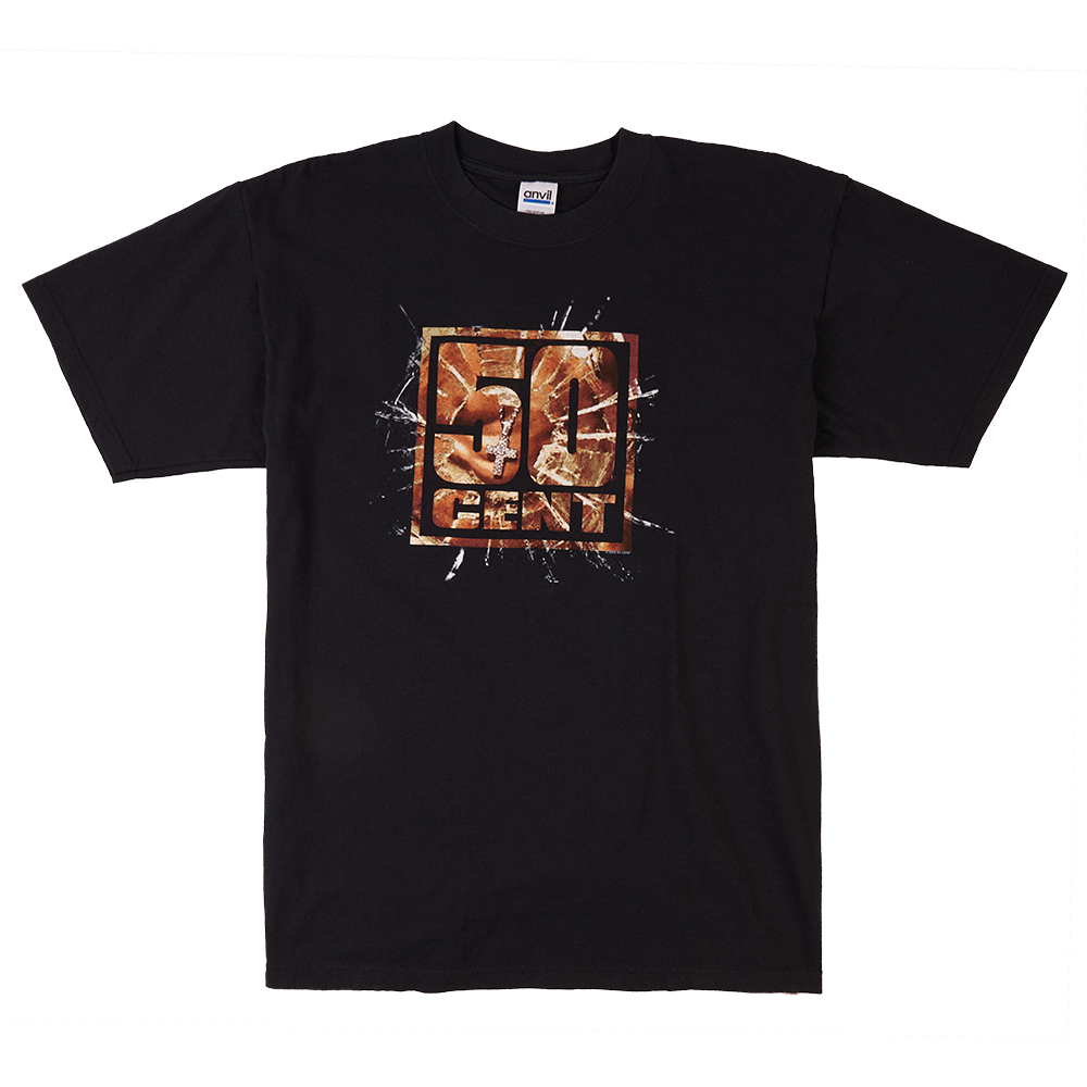 50 Cent Shattered Glass Vintage T-Shirt - Interscope Records