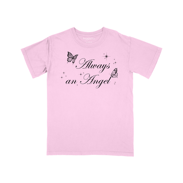 Pink cheap angel tee