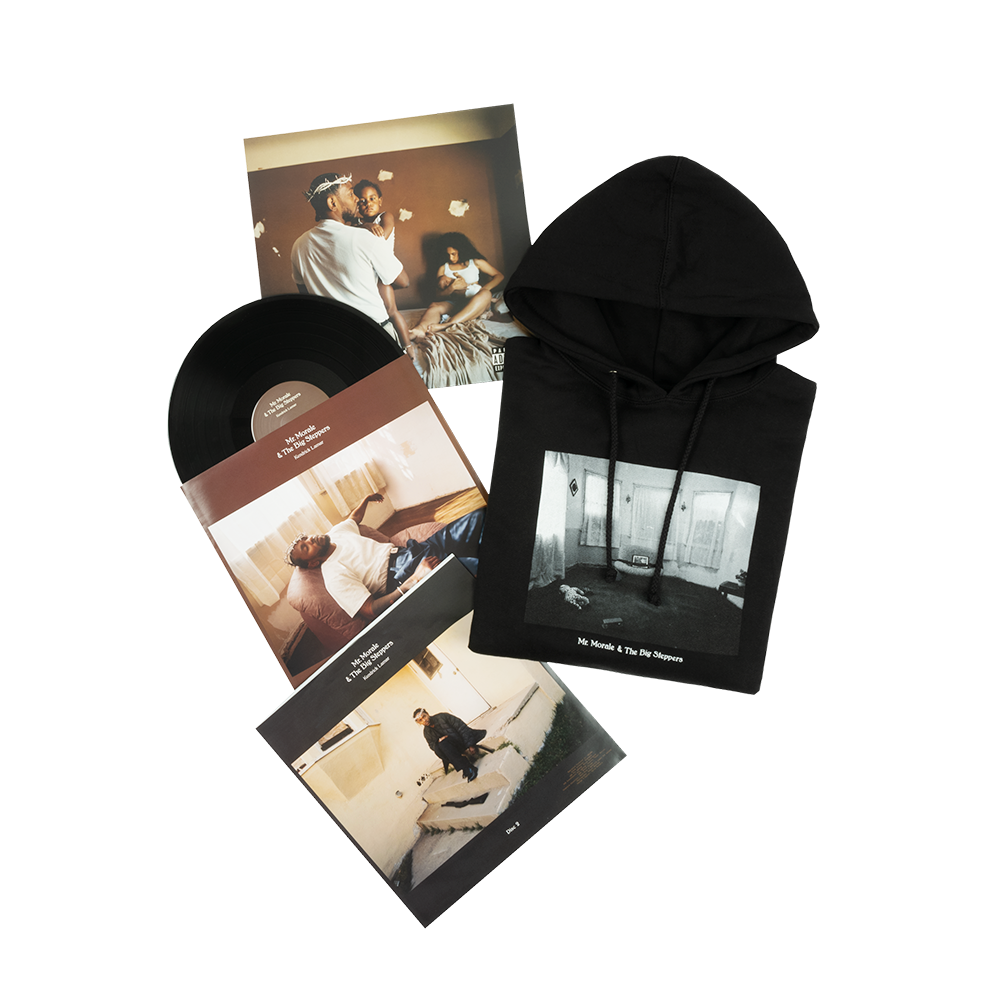 Mr. Morale & The Big Steppers Standard Vinyl + Hoodie Box Set Grouping