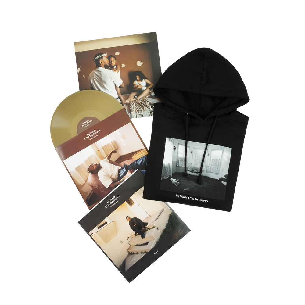 Mr. Morale & The Big Steppers Exclusive Vinyl + Hoodie Box Set Grouping
