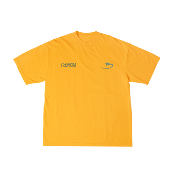 midwxst Yellow Mirror T-Shirt Front