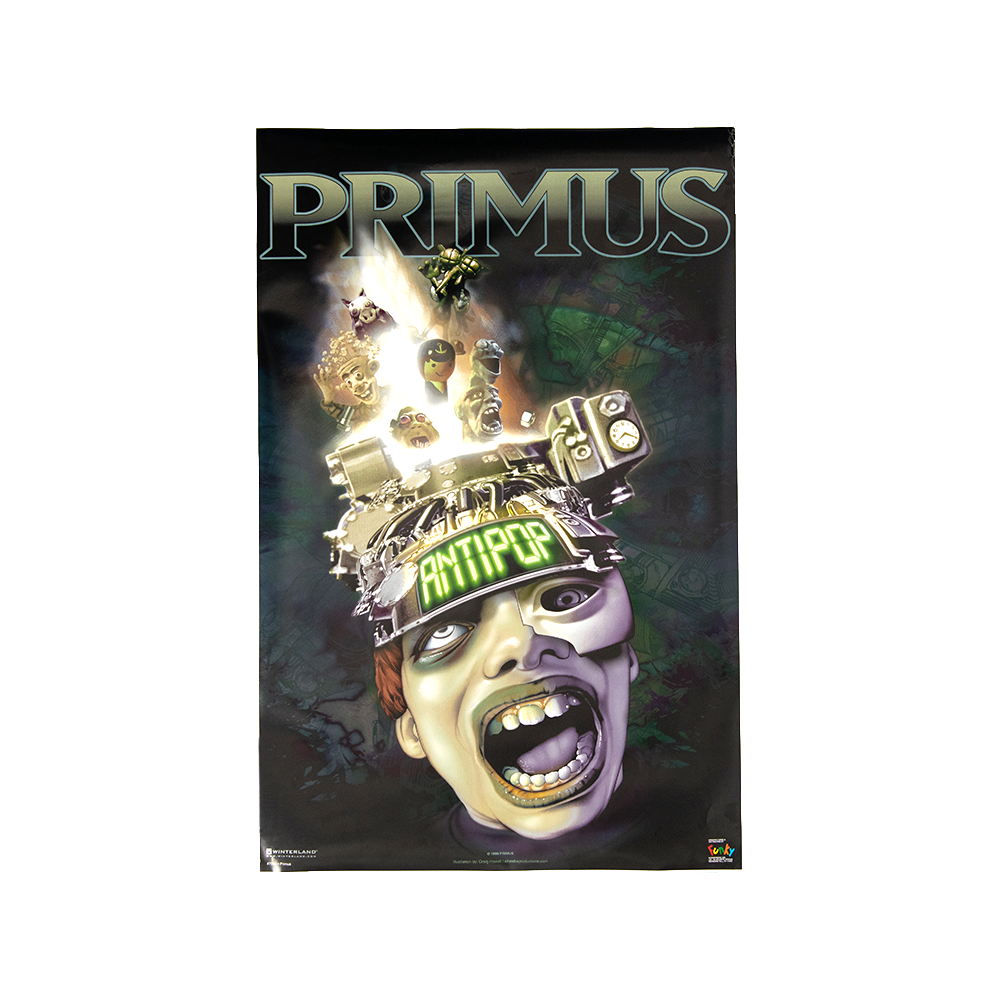 Primus Vintage Poster - Interscope Records Primus Vintage Poster - Interscope Records