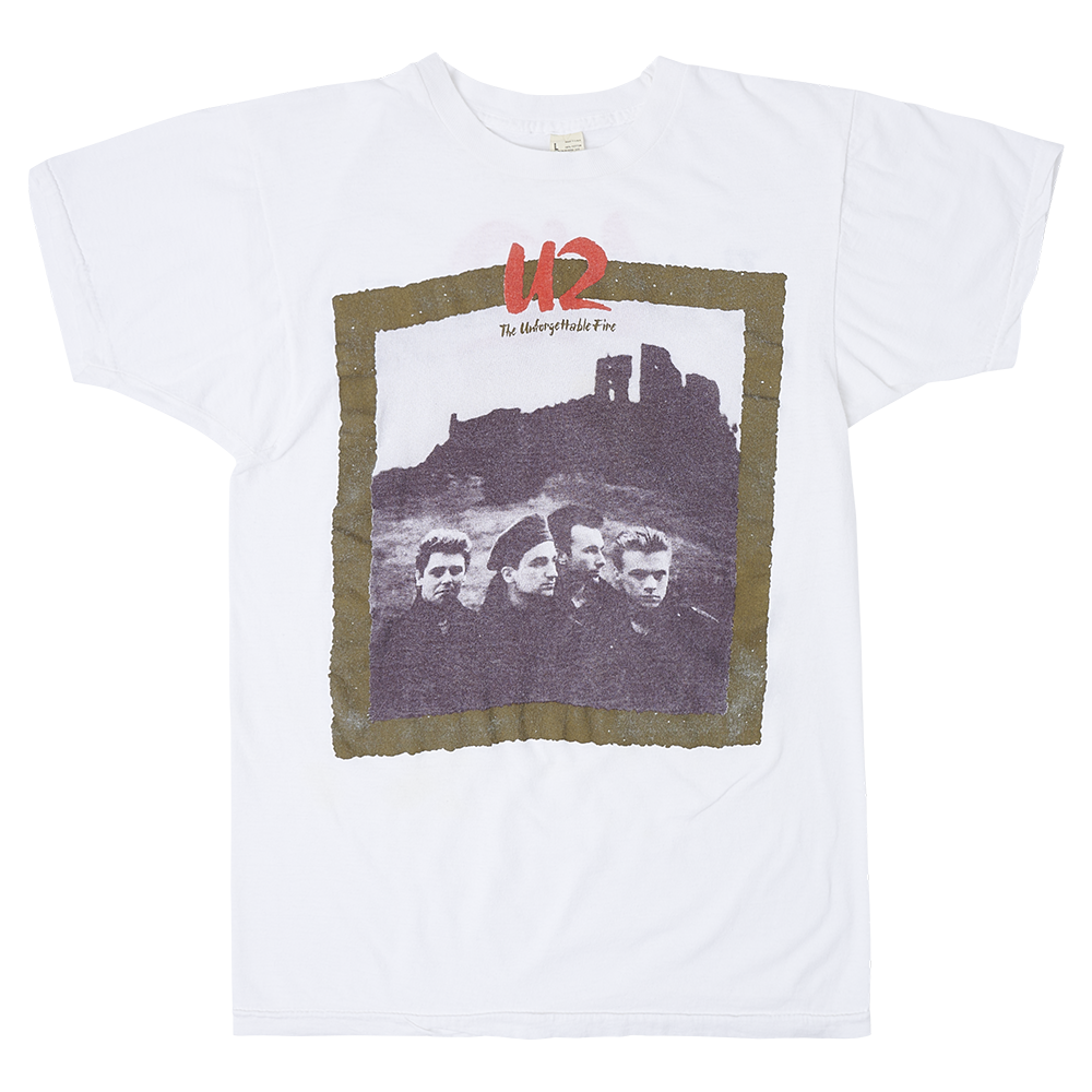 U2 The Unforgettable Fire Vintage T-Shirt - Interscope Records U2 The Unforgettable Fire Vintage T-Shirt - Interscope Records
