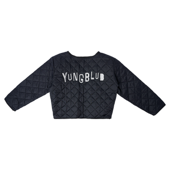 Yungblud Quilted Hearts Jacket Back