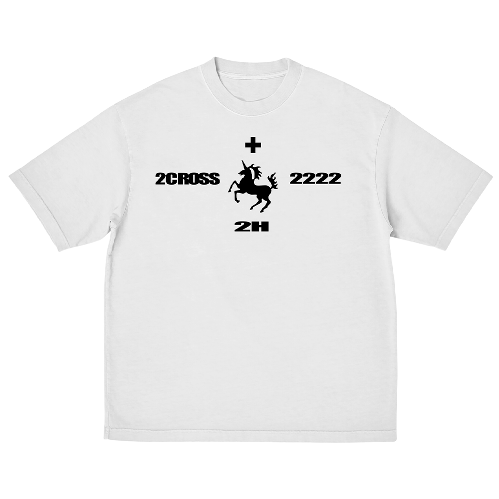 2H Unicorn White Tee