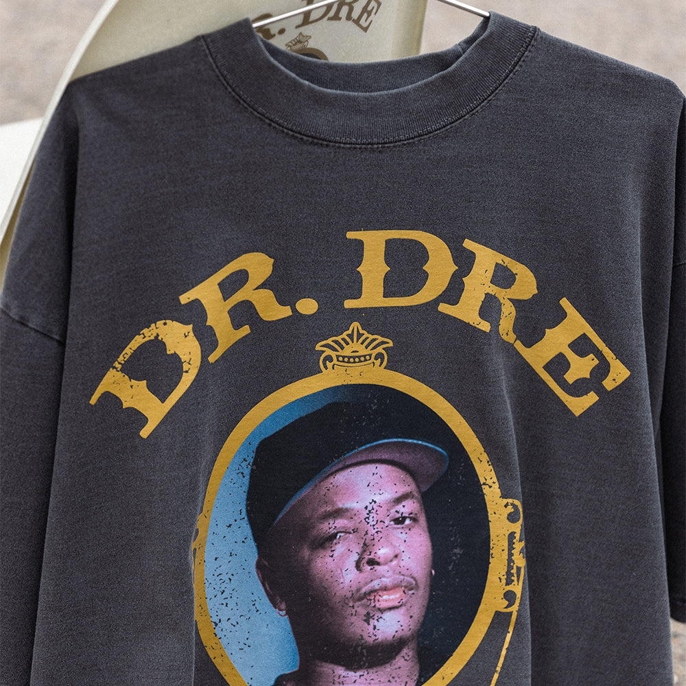 The Chronic Jumbo Print Tee - Vintage Black – Interscope Records