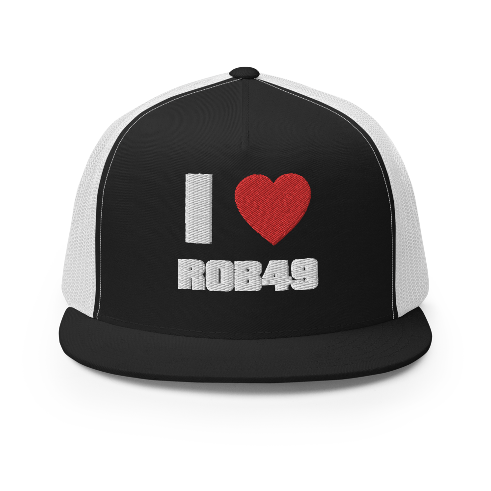 "I Love Rob49" Trucker Hat front