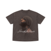 LITNG Script Portrait Tee Brown