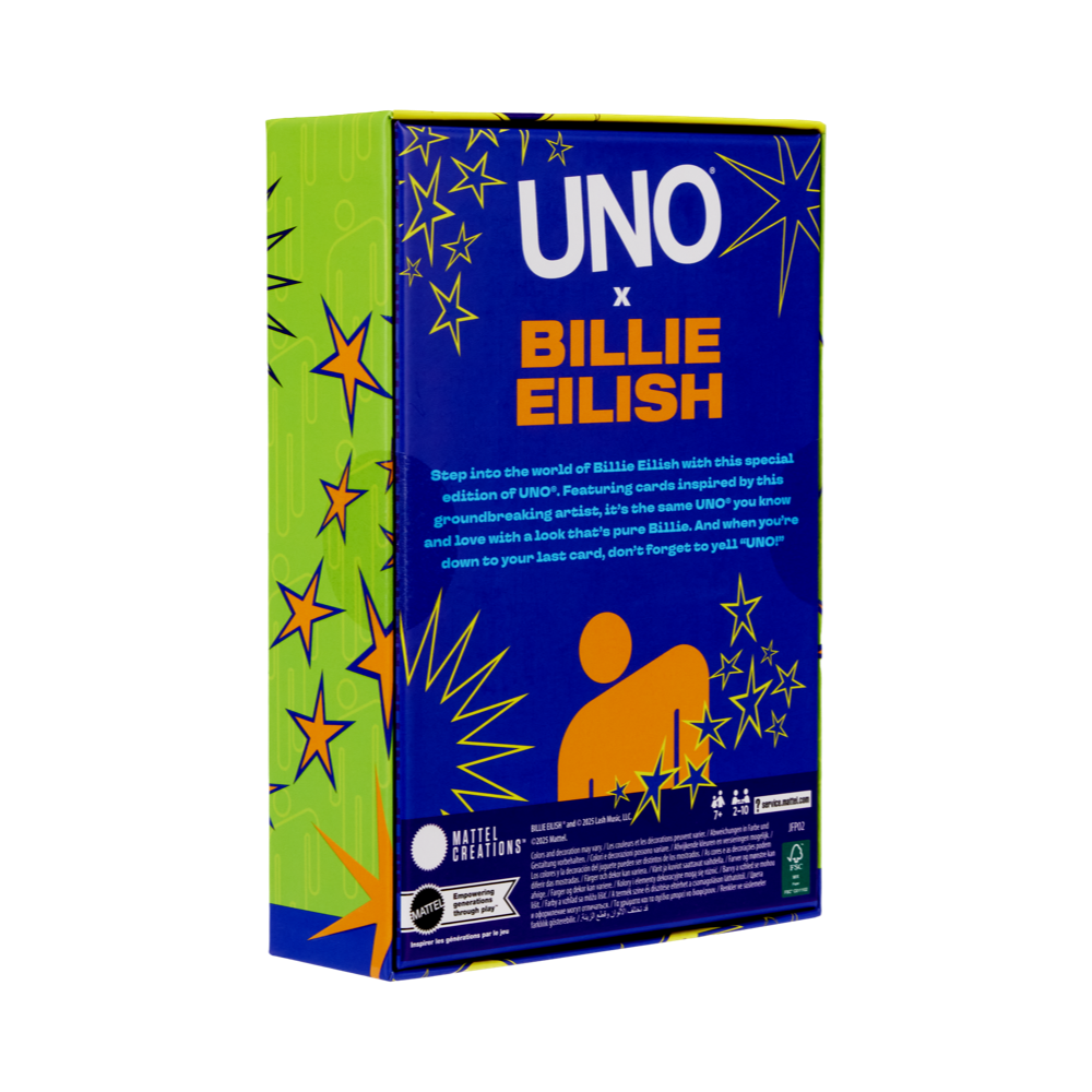 UNO Canvas Billie Eilish Deck - Interscope Records UNO Canvas Billie Eilish Deck - Interscope Records