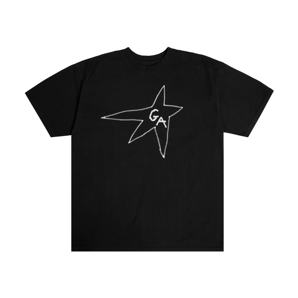 Black store star tee