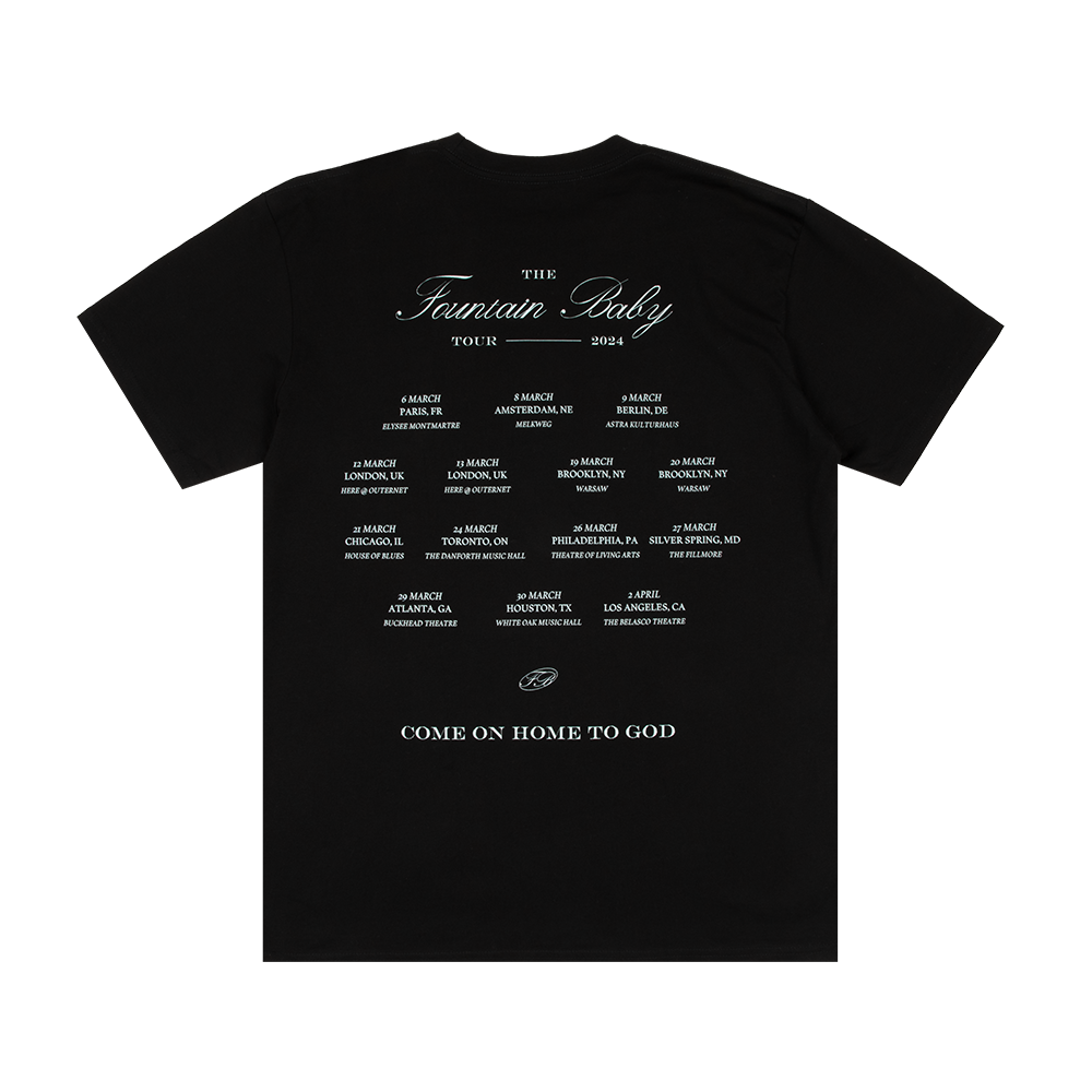 EU Black Tour T-Shirt back