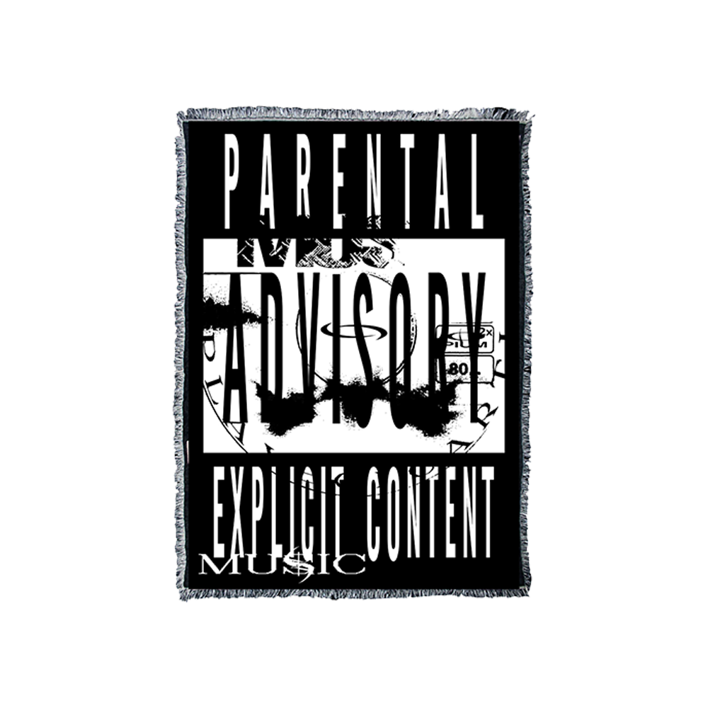 Parental Advisory Blanket Black