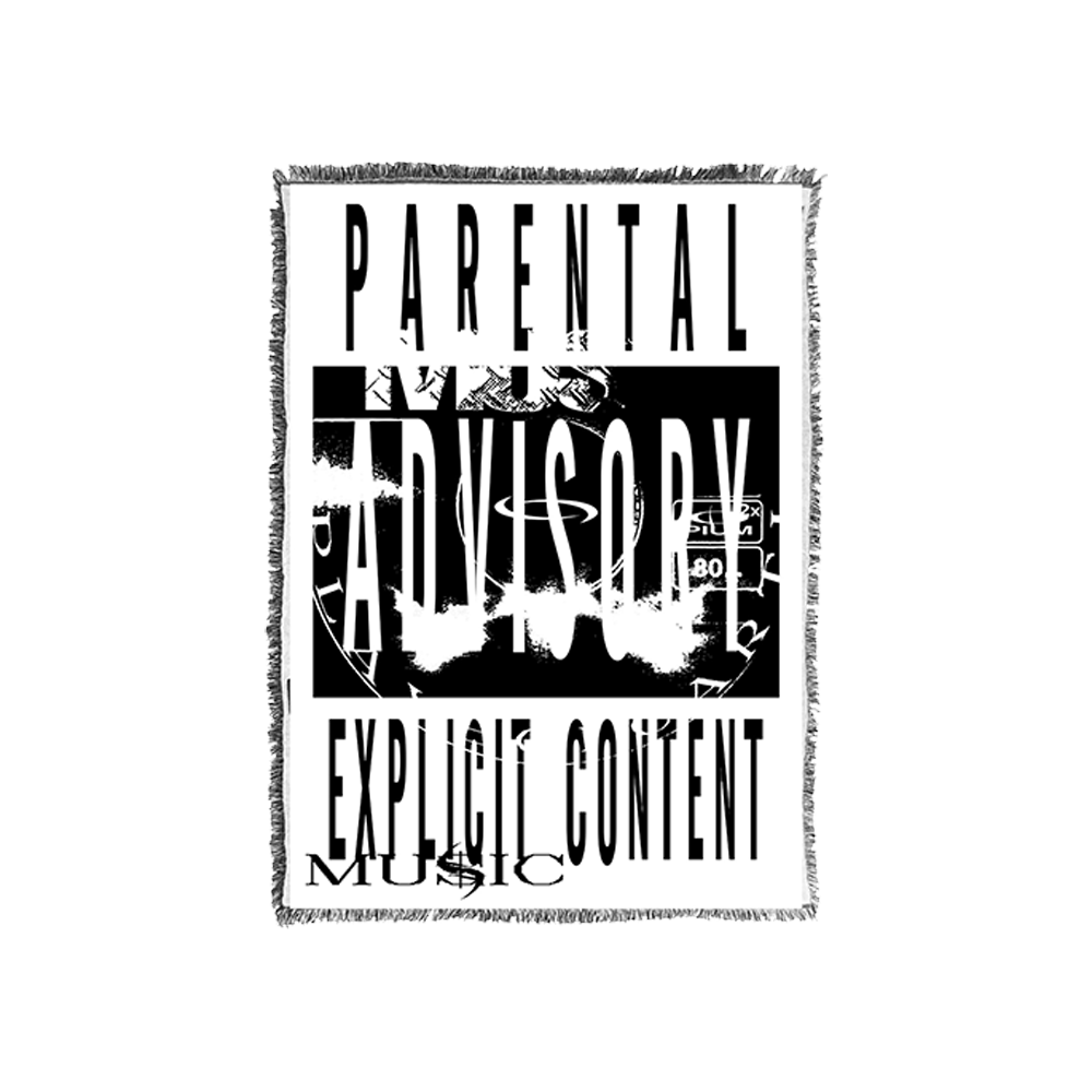 Parental Advisory Blanket White