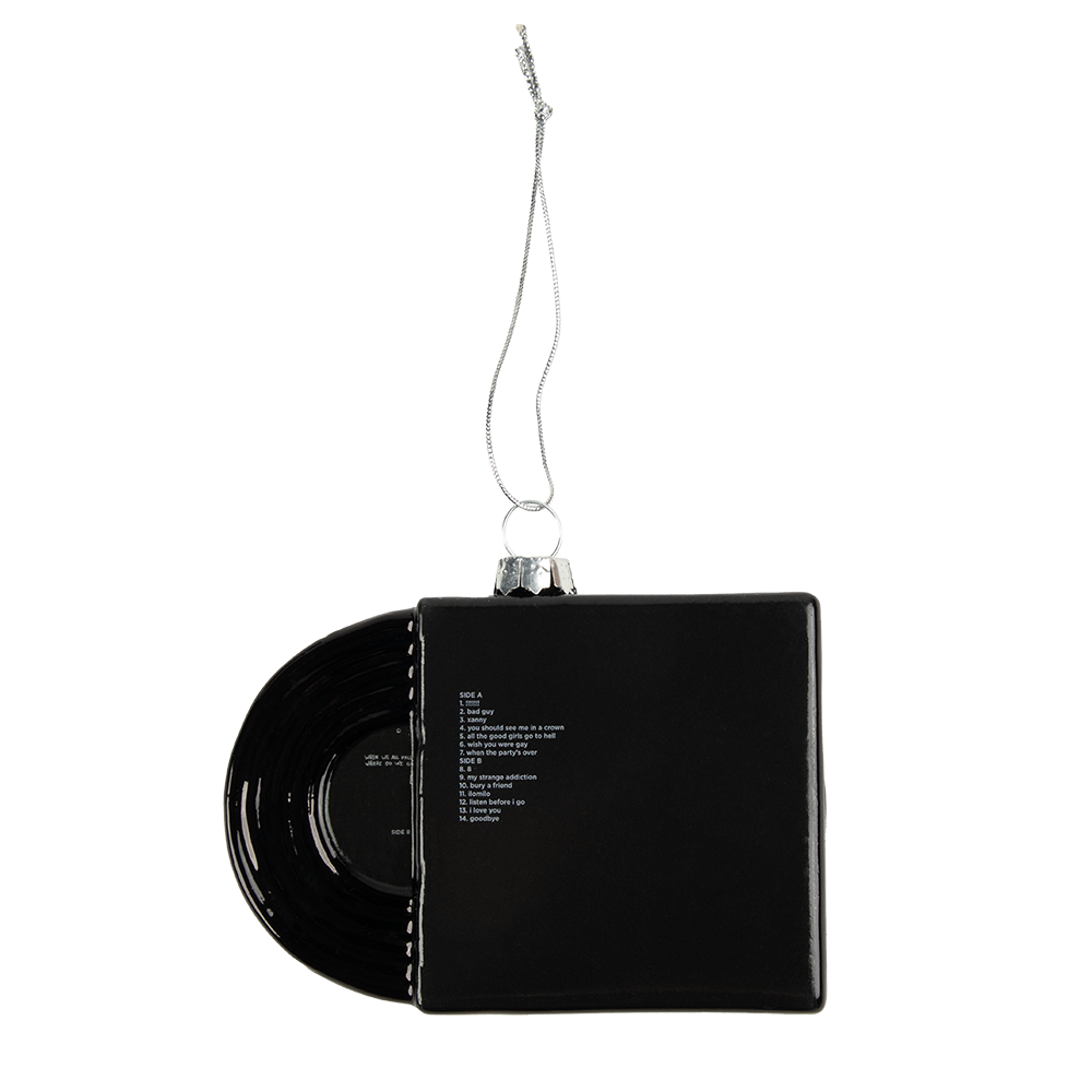 WHEN WE ALL FALL ASLEEP, WHERE DO WE GO? - Glass Holiday Ornament