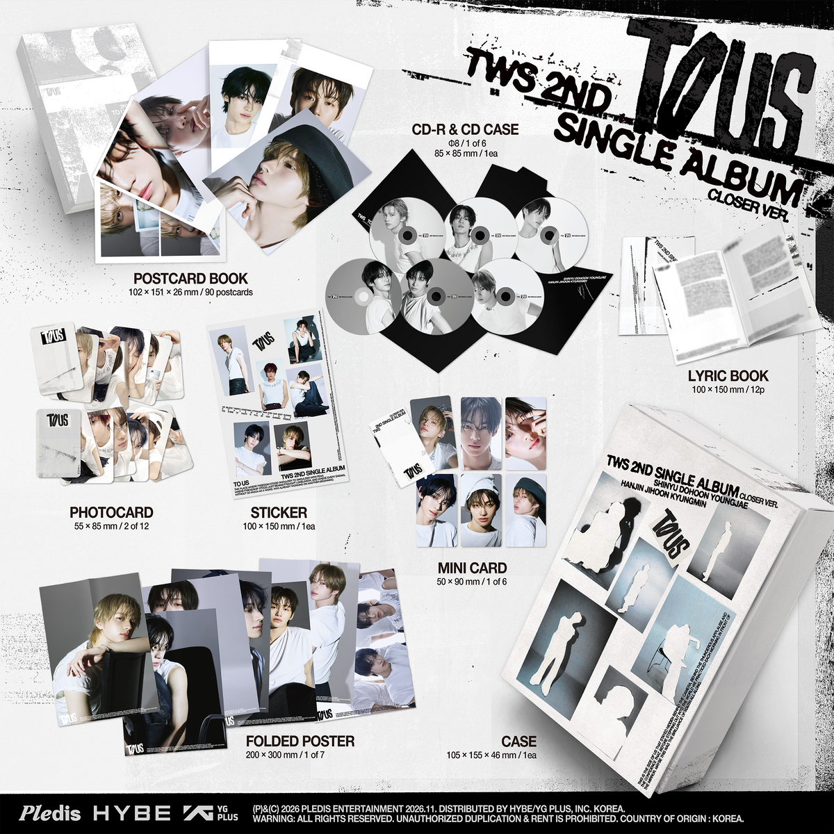 TWS 2nd Single Album  Closer Ver. Details