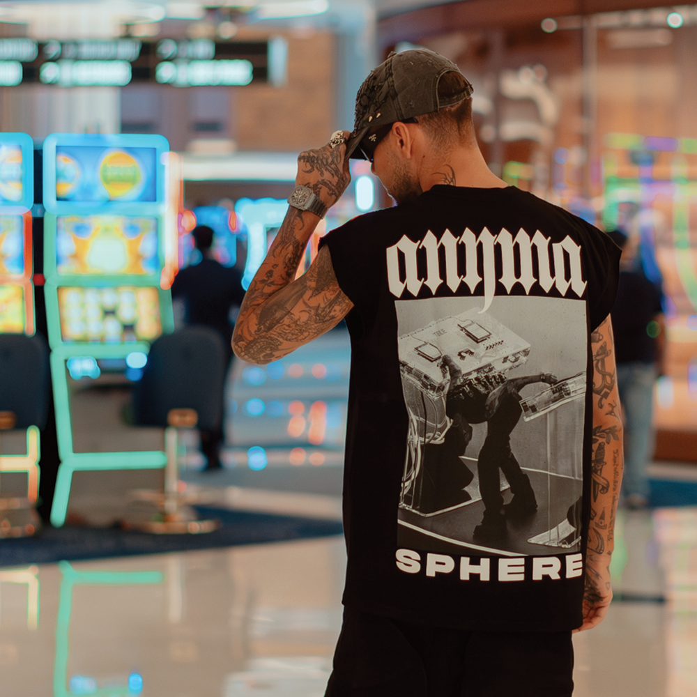 Controller Tee (Black) Back Lifestyle Shot 