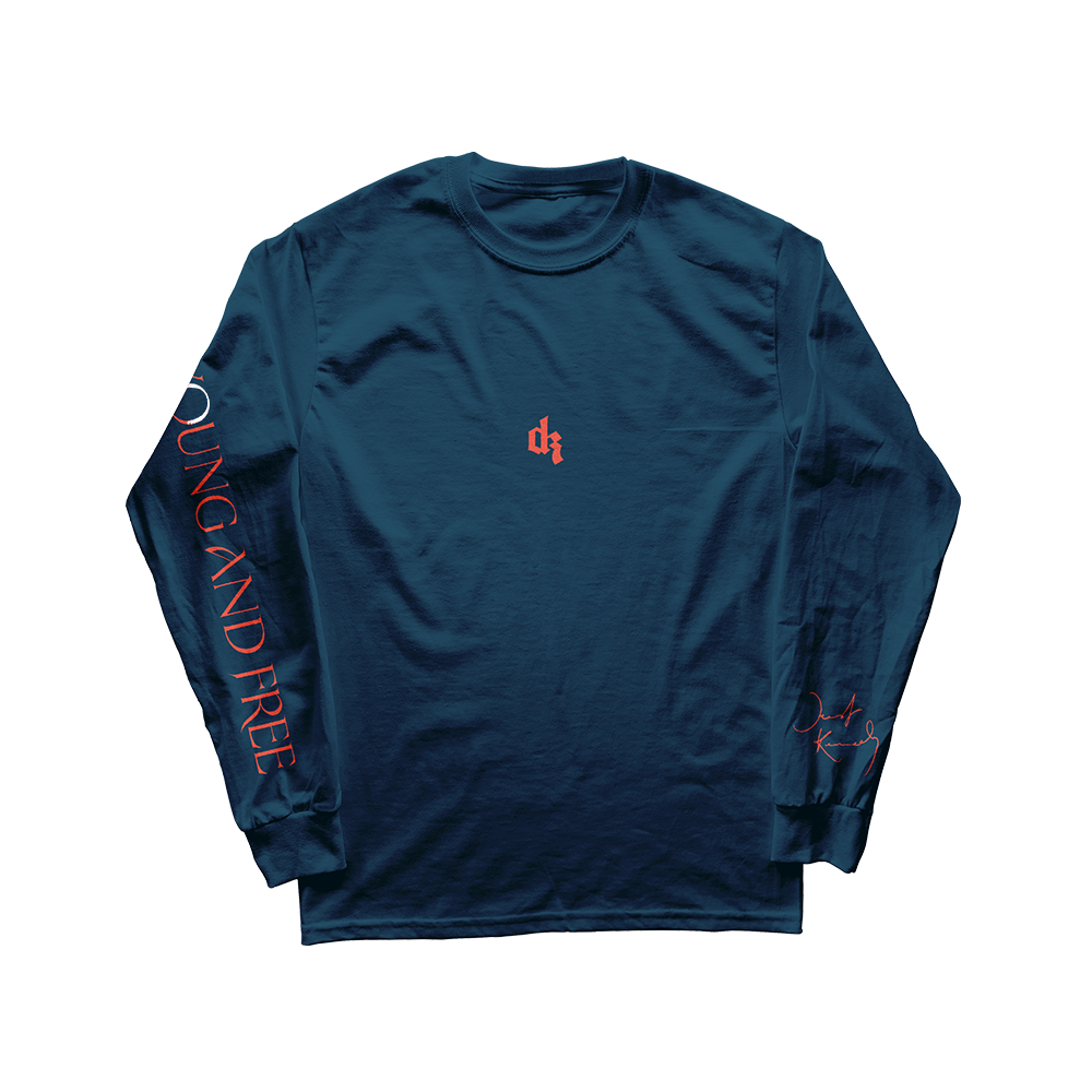 YOUNG & FREE FRENCH NAVY LONGSLEEVE TEE Front