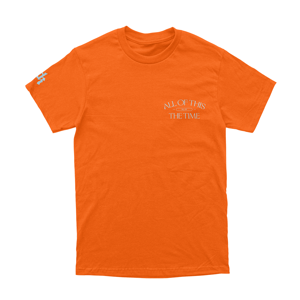 YOUNG & FREE BRIGHT ORANGE TEE Front