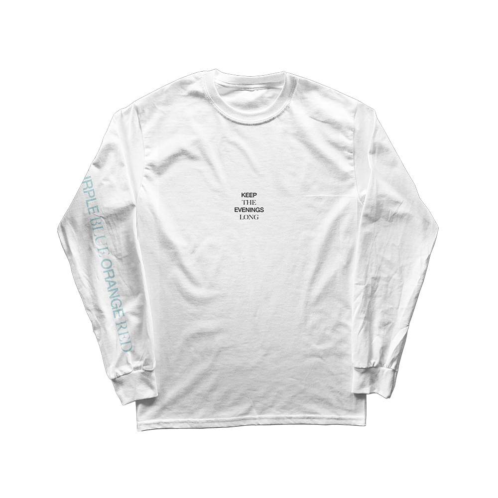 AN EVENING... WHITE LONGSLEEVE TEE Front