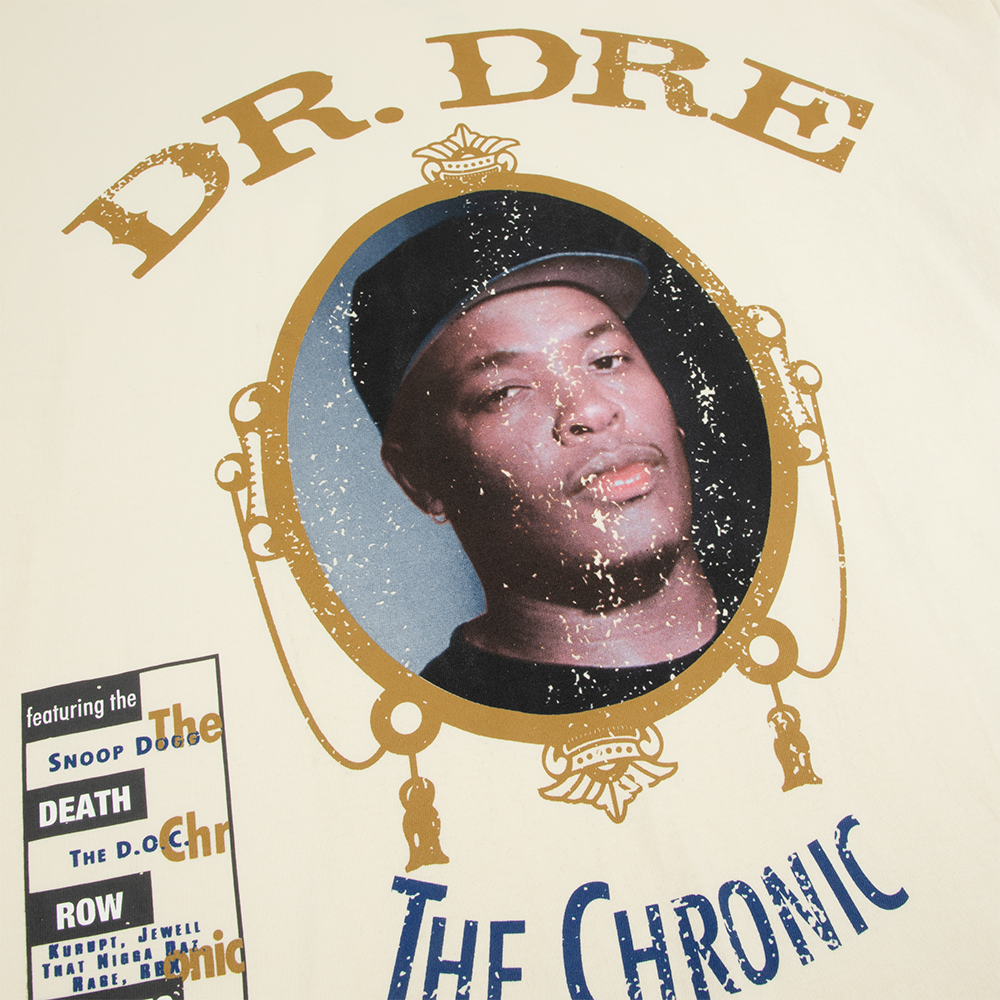 The Chronic Jumbo Print Tee - Vintage White Detail