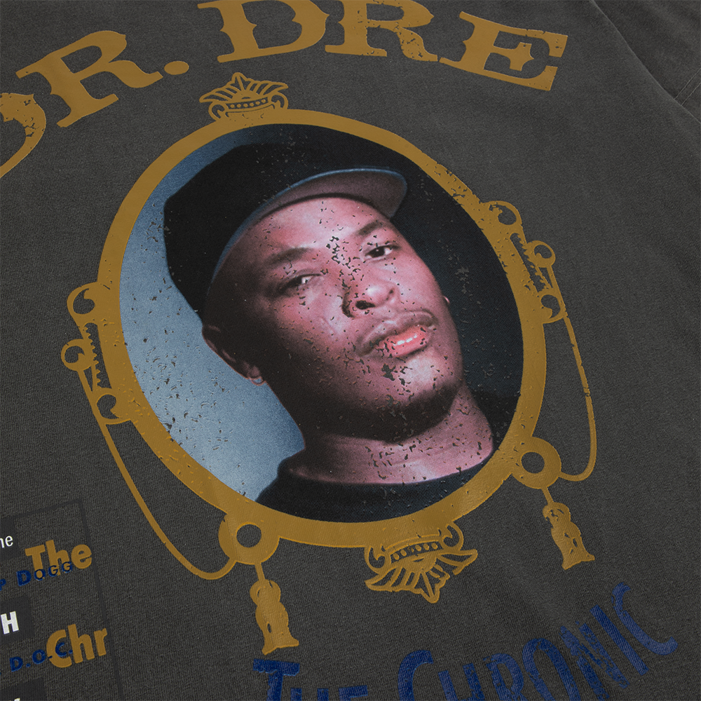 The Chronic Jumbo Print Tee - Vintage Black Detail