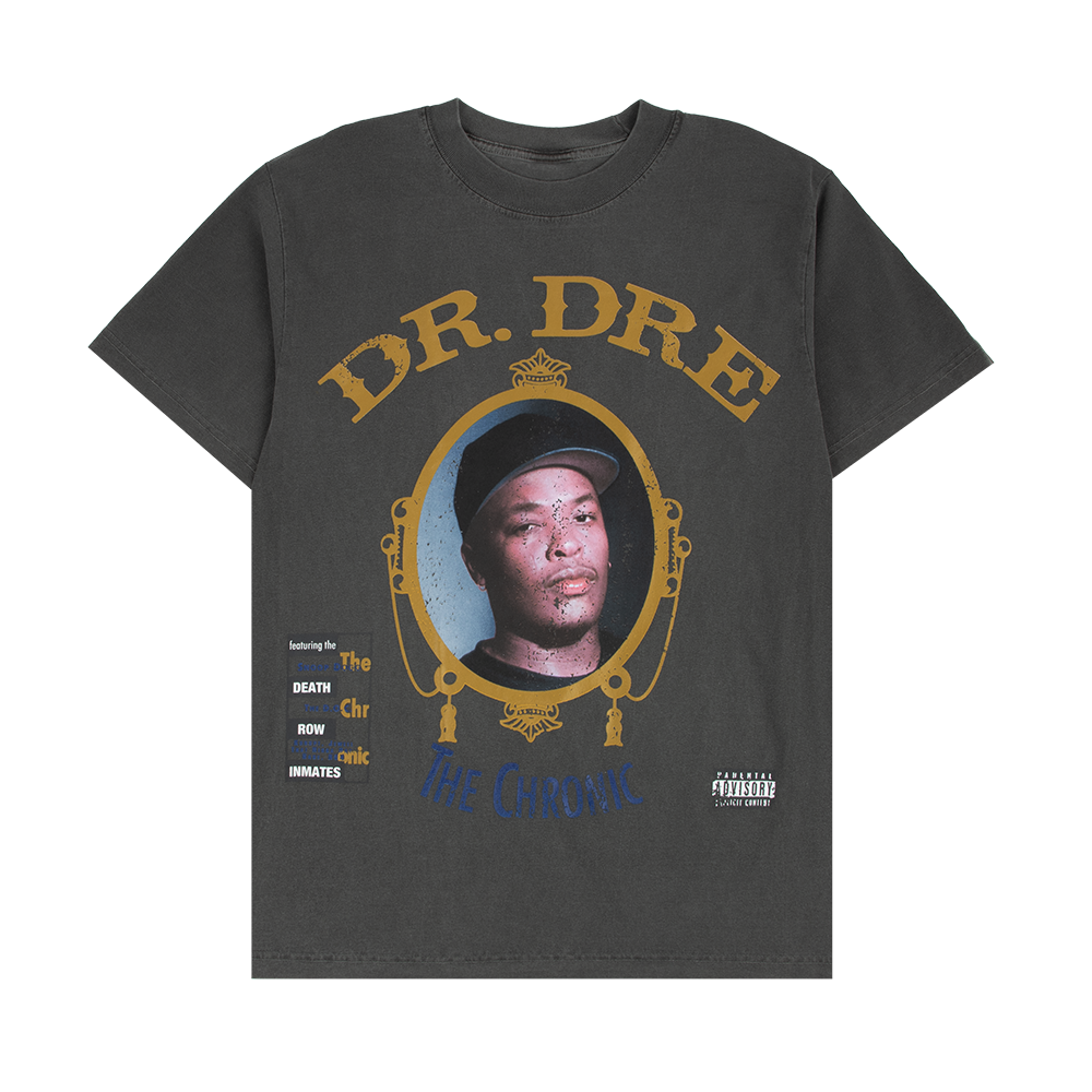 The Chronic Jumbo Print Tee - Vintage Black - Interscope Records The Chronic Jumbo Print Tee - Vintage Black - Interscope Records