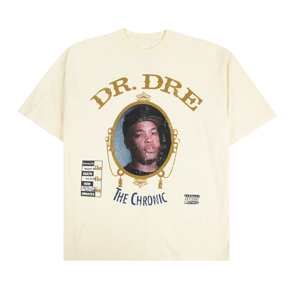 The Chronic Jumbo Print Tee - Vintage White - Interscope Records The Chronic Jumbo Print Tee - Vintage White - Interscope Records