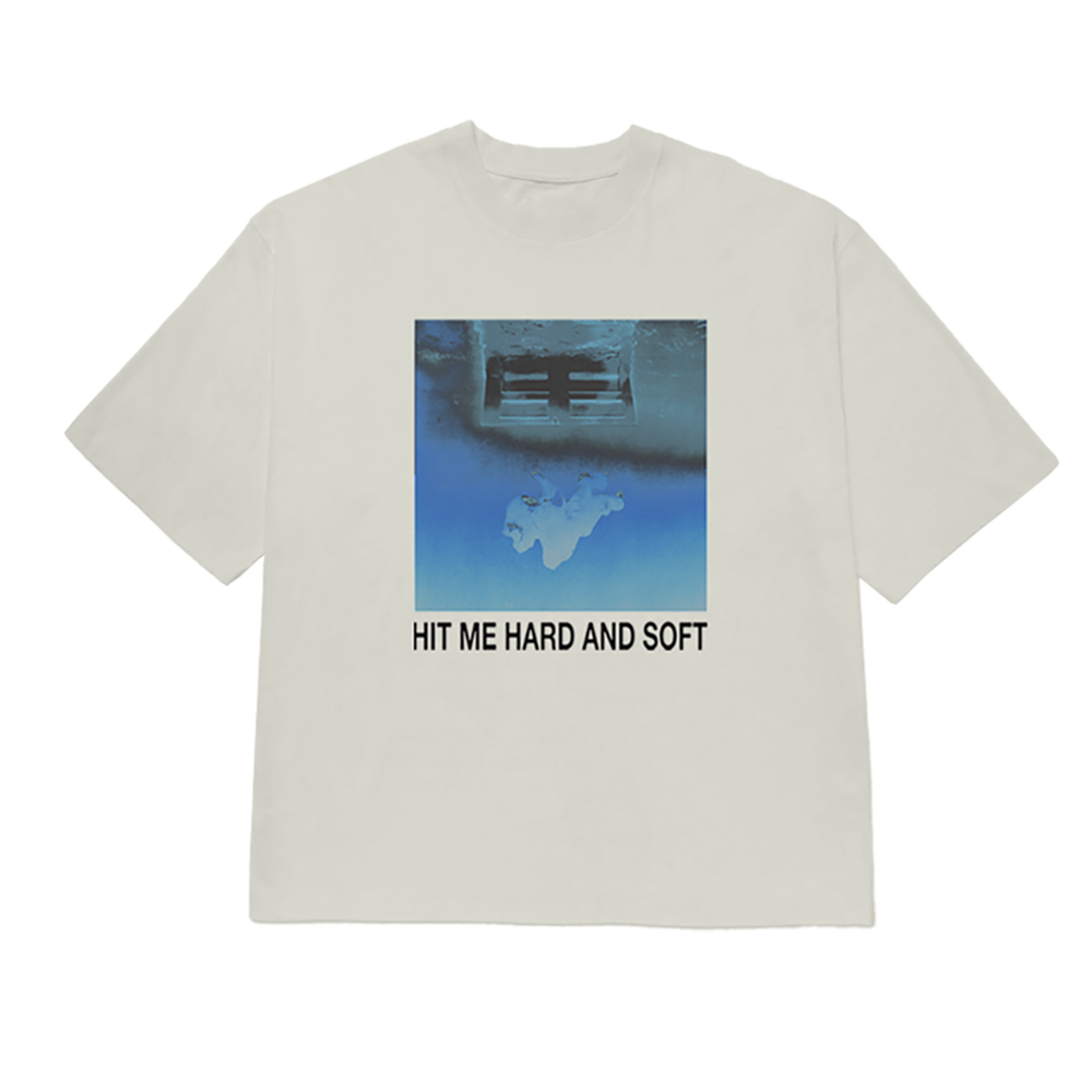 HIT ME HARD AND SOFT White Cover Tee – Interscope Records