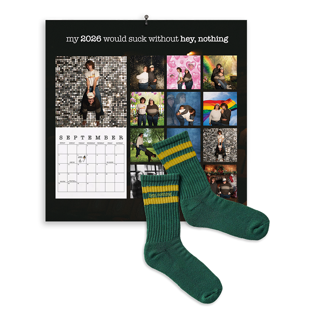 hey, nothing Socks + Calendar Gift Pack