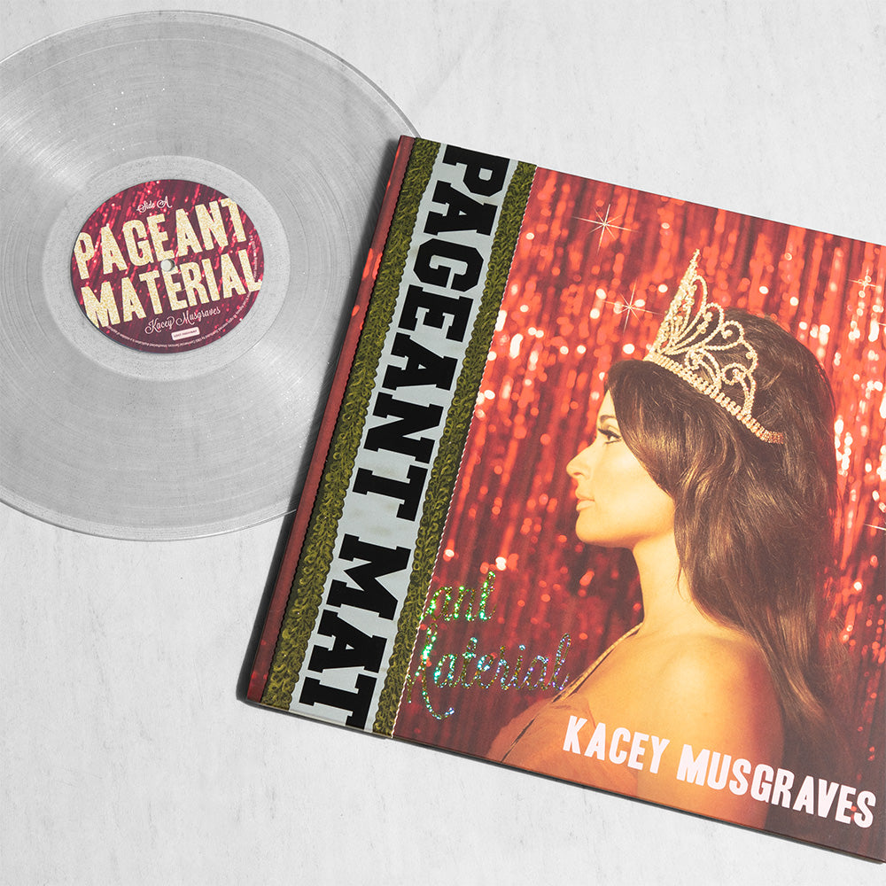 Pageant Material 10th Anniversary Gold Glitter Vinyl