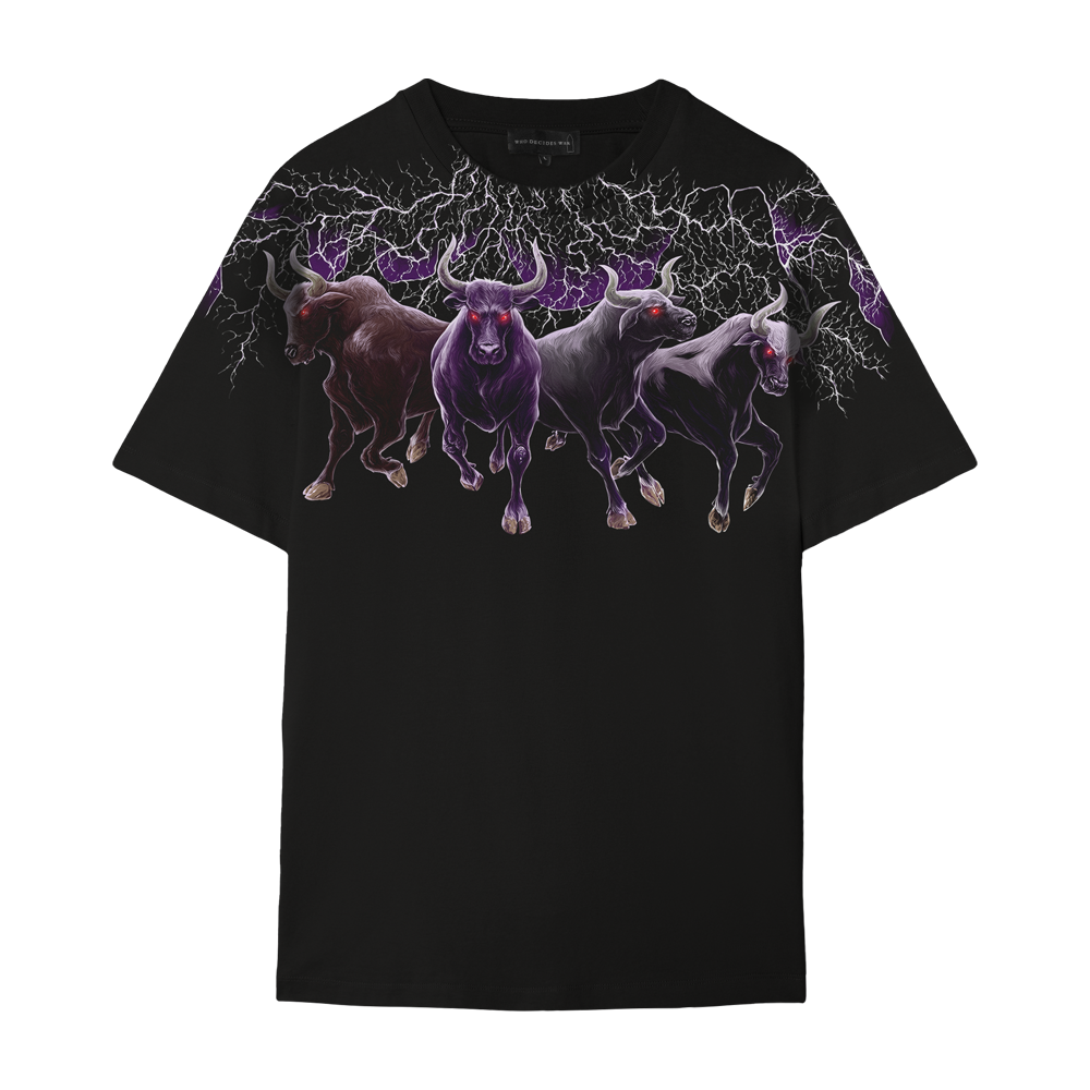 Who Decides War x EST Gee El Toro Lone Multitude Tee front