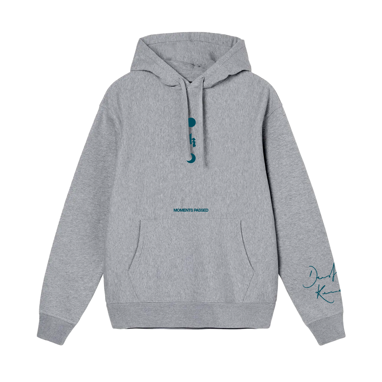 MOMENTS PASSED GREY HOODIE Front